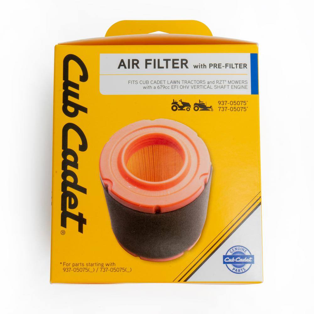 Cub Cadet Origional Equipment Air Filter for Cub Cadet 679cc Engines with Pre-Filter Included OE# 737-05075 490-200-C082