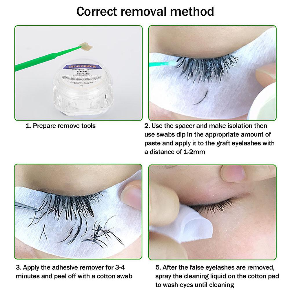 Professional Non-irritating Fast Grafting Eyelash Unloading Glue Remover Cream Gel5g