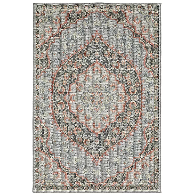 StyleHaven Calla Traditional Medallion Indoor Outdoor Area Rug