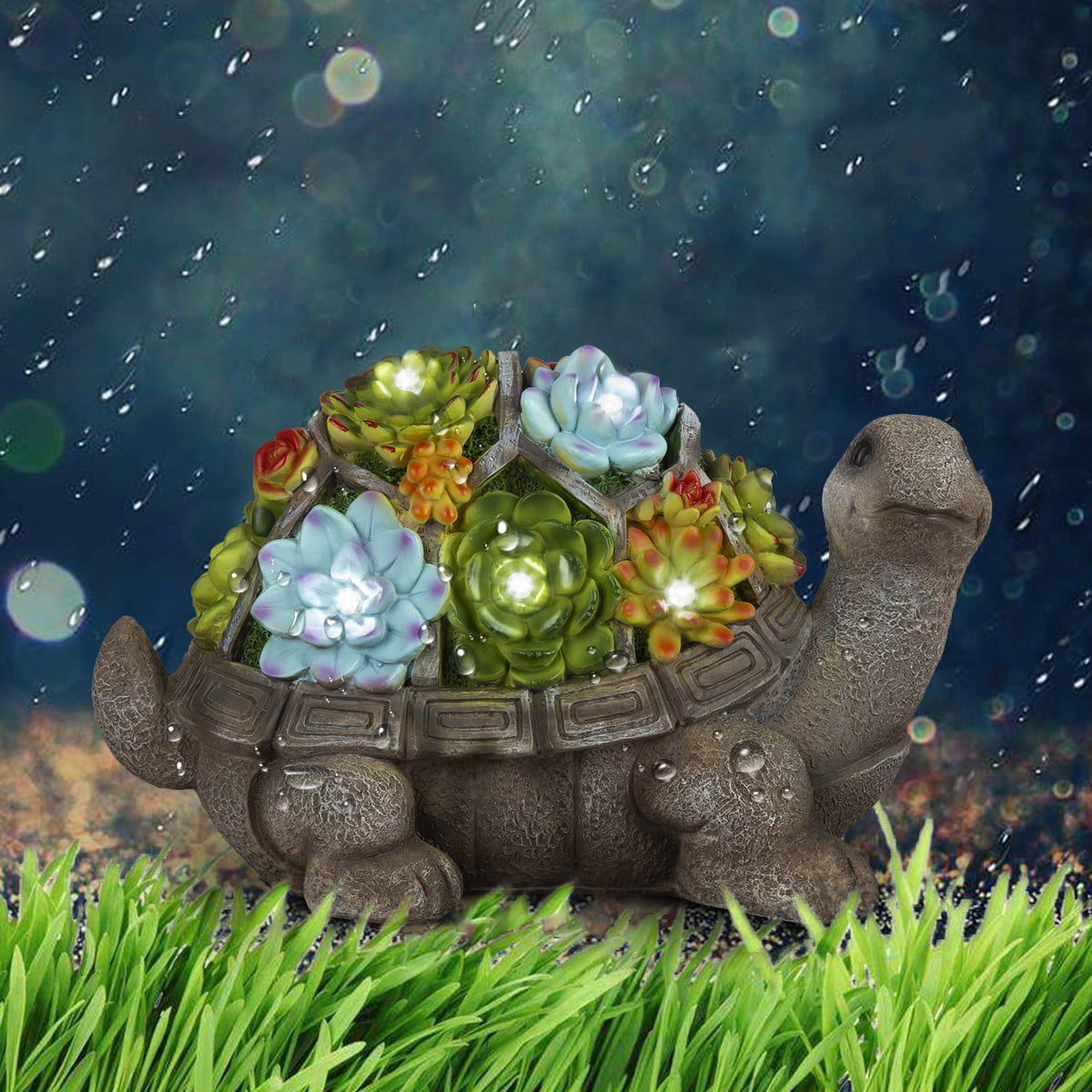 Gigalumi 7" Turtle Garden Statue