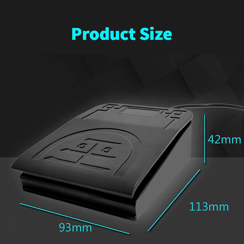 1 Foot Pedal Black