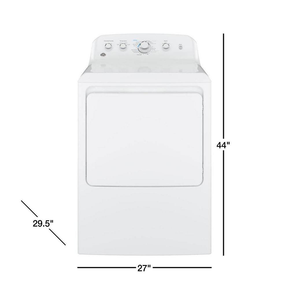 GE 7.2 cu. ft. Gas Dryer in White with Wrinkle Care GTD42GASJWW