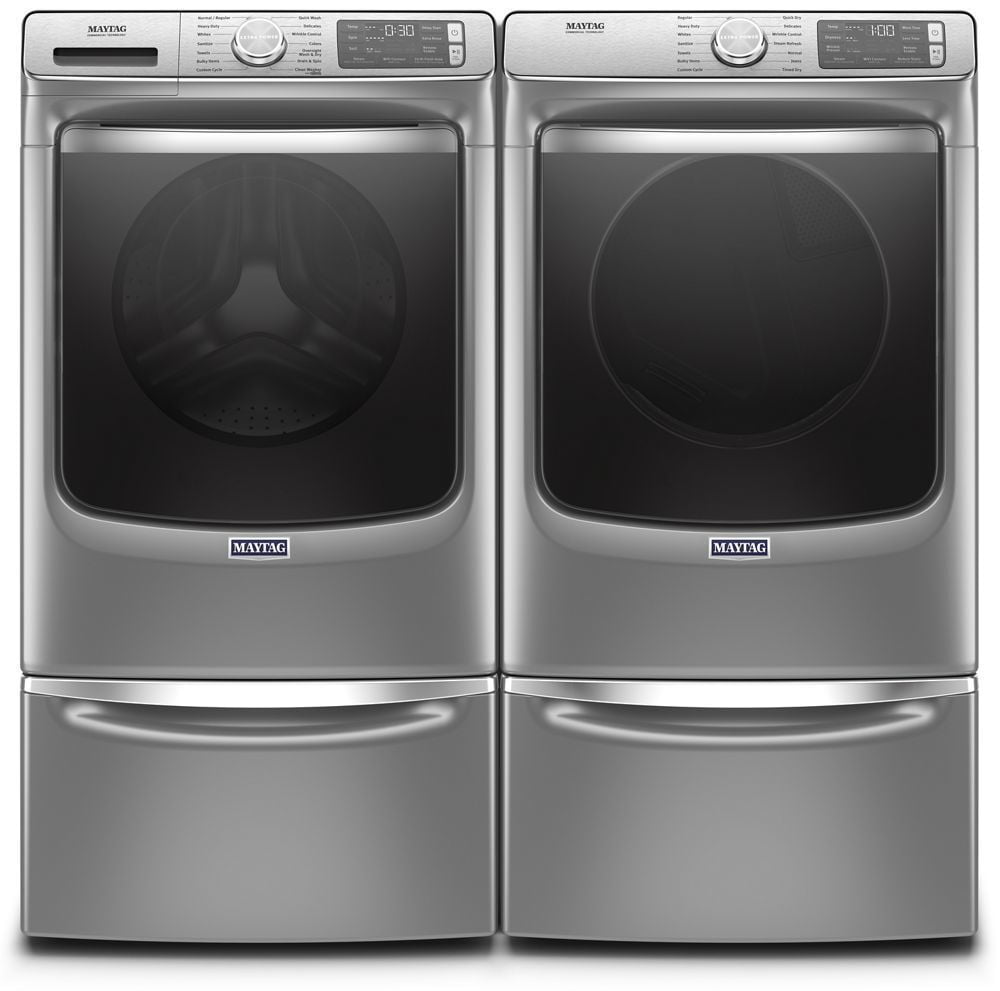 Maytag MED8630HC Smart Front Load Electric Dryer With Extra Power And Advanced Moisture Sensing With Industry-Exclusive Extra Moisture Sensor - 7.3 Cu. Ft.