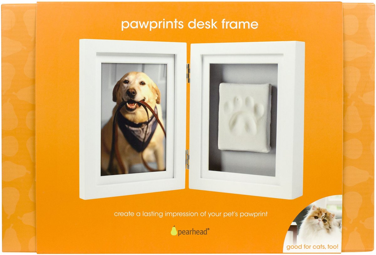 Pearhead Pawprints Desk Frame， 4 x 6-in