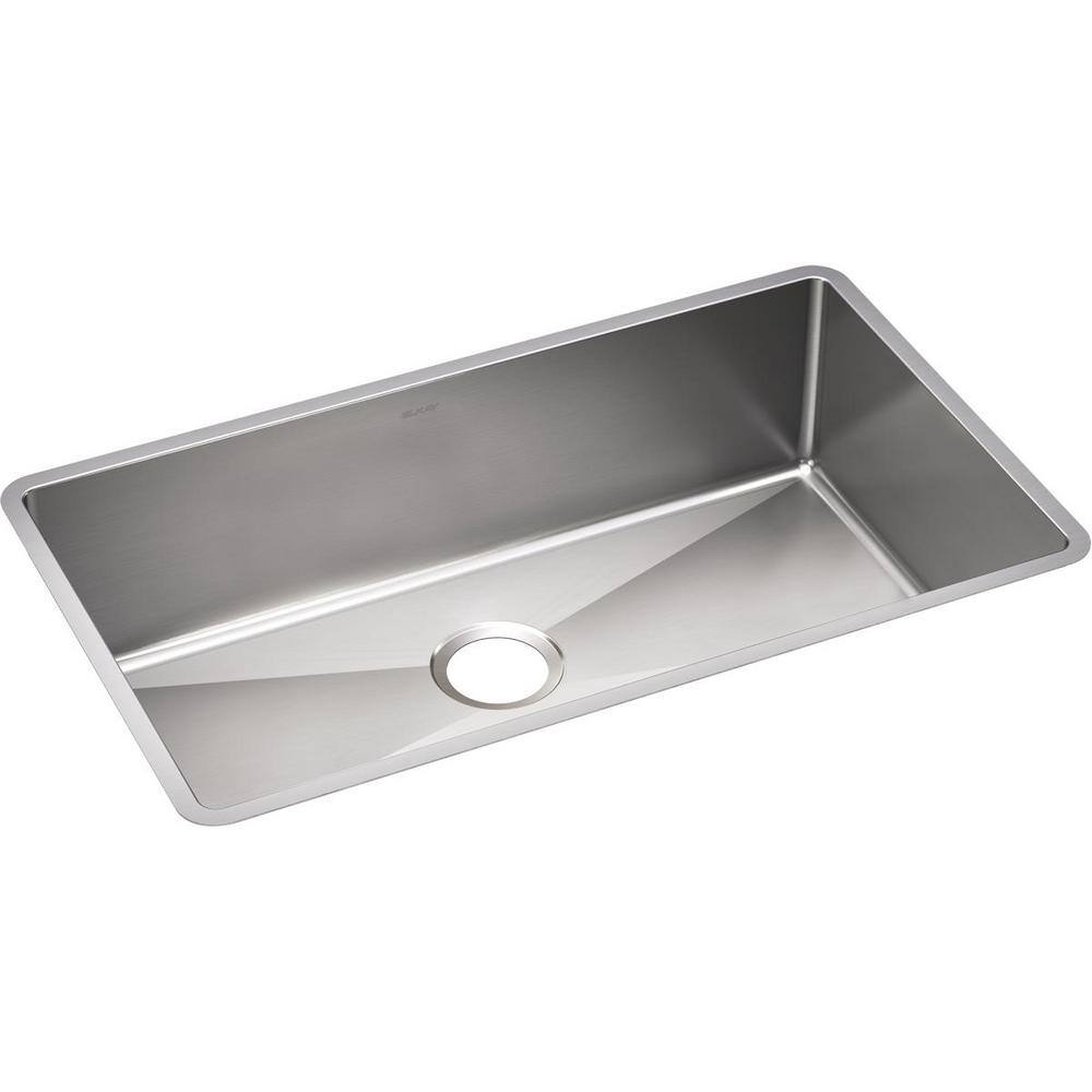 Elkay Crosstown 32 in. Undermount Single Bowl 18 Gauge Stainless Steel Kitchen Sink Only HDU32189F