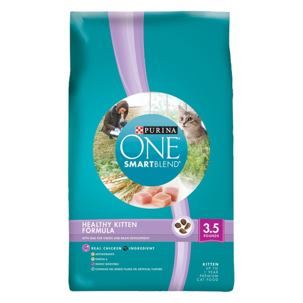 Purina One Healthy Kitten Formula Dry Cat Food 3.5lb