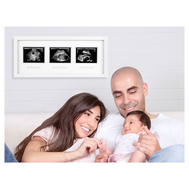 Pearhead Trimester Sonogram Frame White