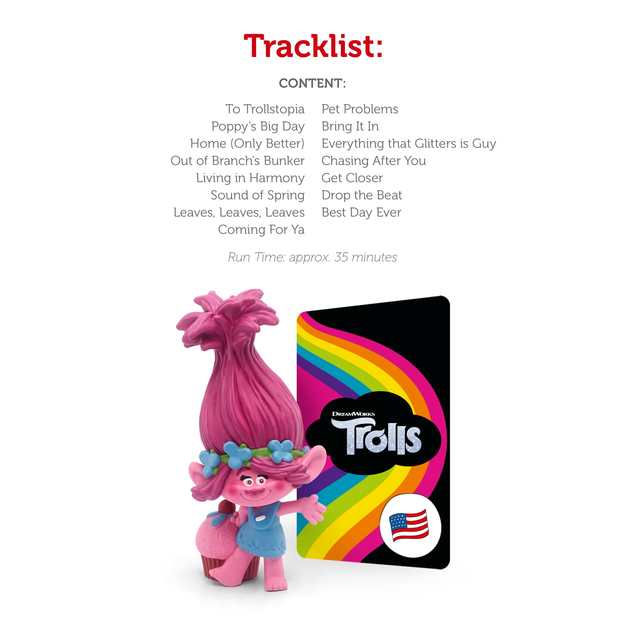 Tonies Poppy Audio Play Figurine from Dreamwork's Trolls