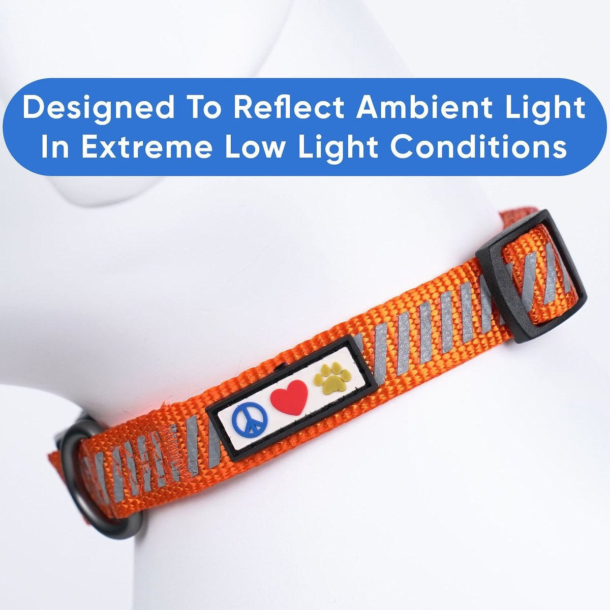 Pawtitas Reflective Traffic Dog Collar