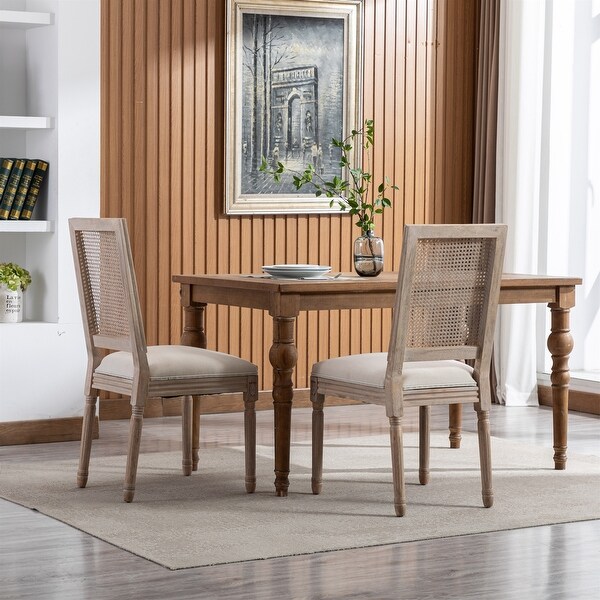 Dining Chair ，Seat of 2，Cream