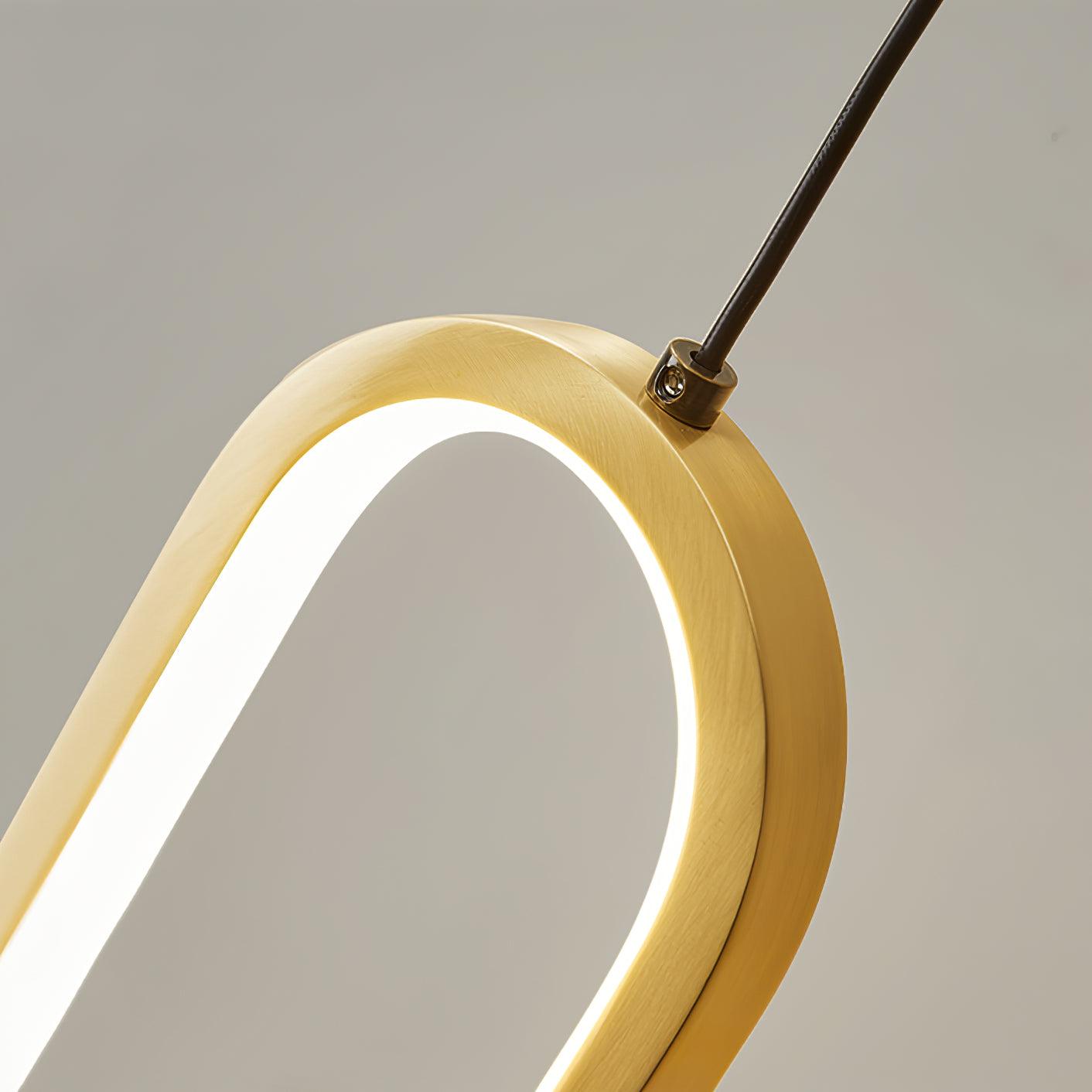 Oval LED Brass Wall Lamp