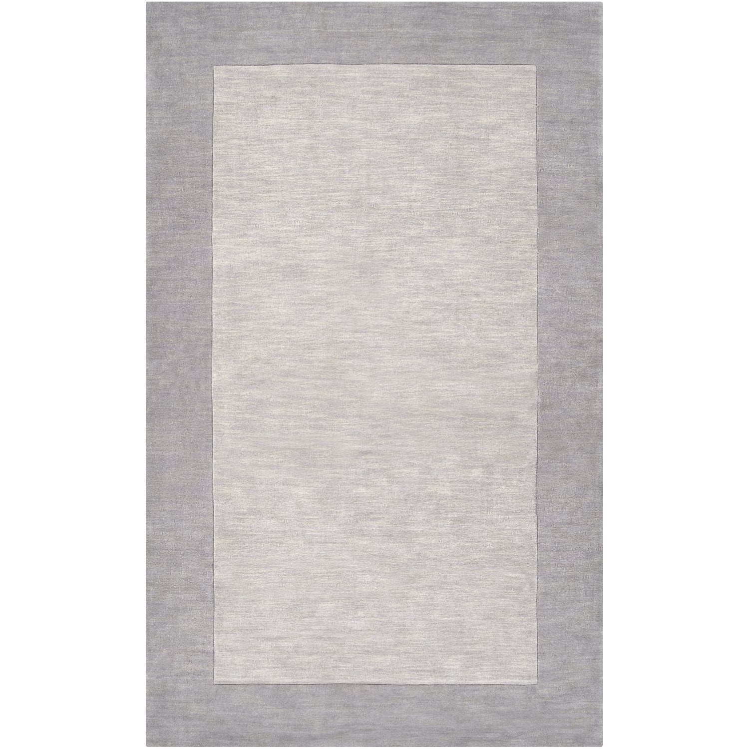 Mystique Collection Wool Area Rug in Elephant Grey