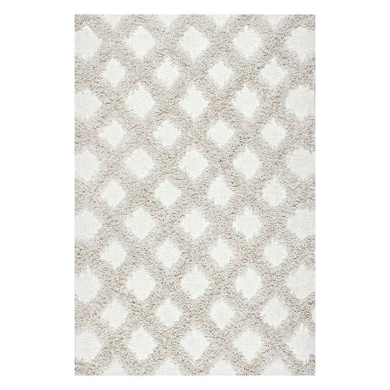 nuLOOM Francene Diamond Trellis Shaggy Rug