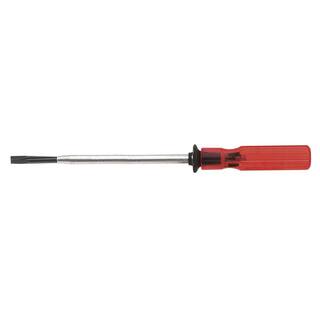 Klein Tools 14 in. Slotted Screw-Holding Flat Head Screwdriver with 8 in. Round Shank K38