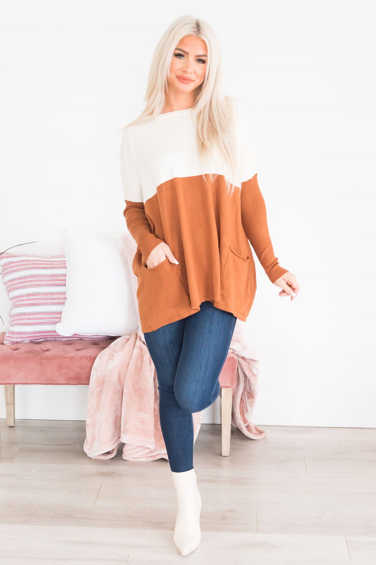 Warm Embrace Modest Sweater