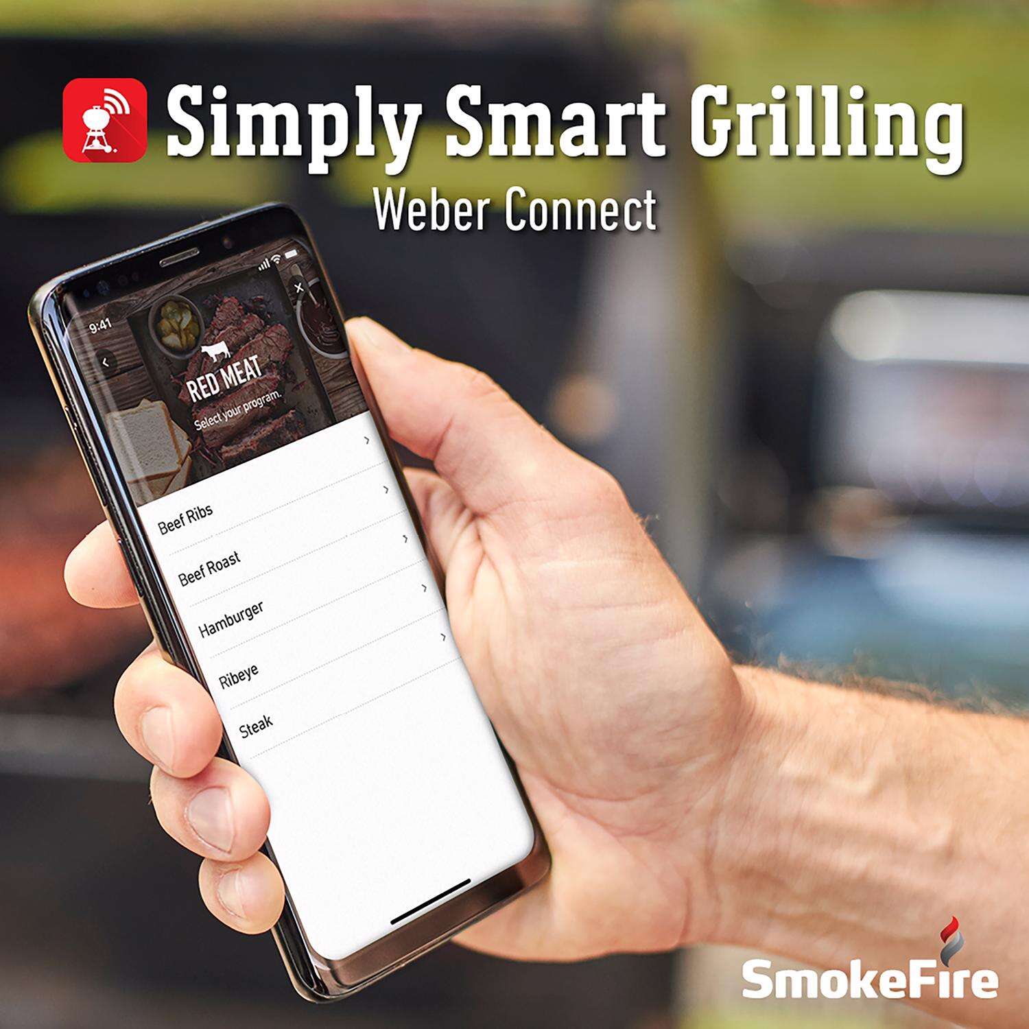 Weber SmokeFire EX4 2nd Gen Wood Pellet WiFi Grill Black