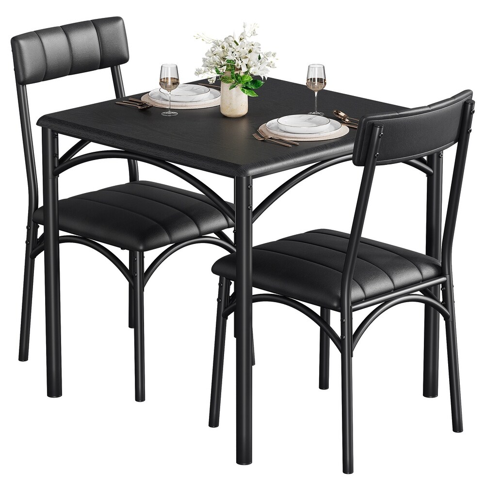 3 Piece Dining Table Set for 2