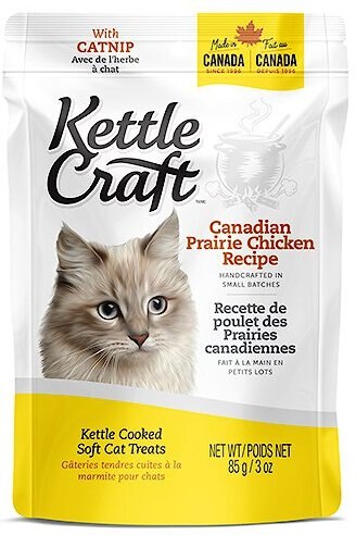 Kettle Craft Canadian Prairie Chicken Recipe Cat Treats， 3-oz bag