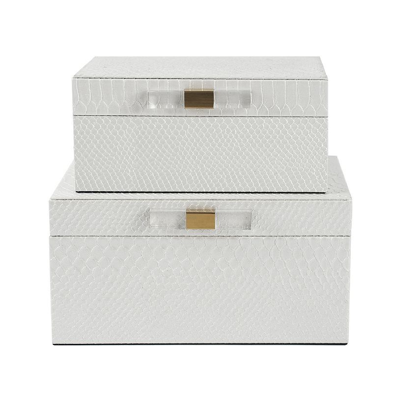 AandB Home Helga Decorative Box Table Decor 2-piece Set