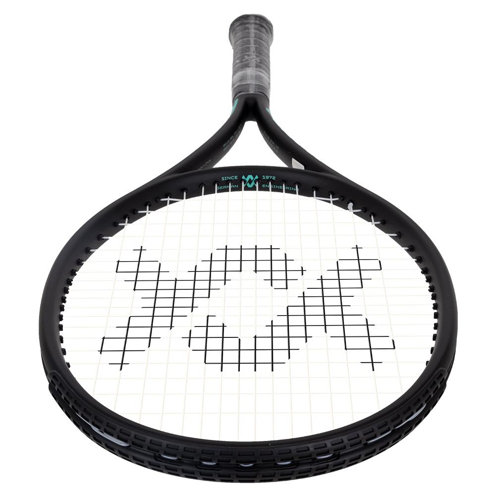 Team Speed Prestrung Tennis Racquet Black and Turquoise