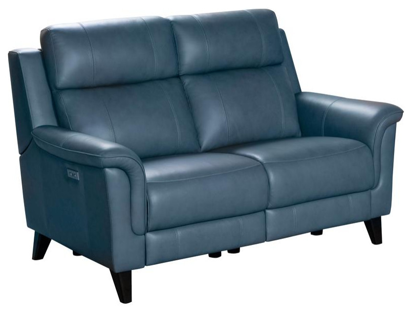 29PH 3716 Kester Power Reclining Loveseat  Bluegray   Midcentury   Loveseats   by Beyond Design  ampMore  Houzz