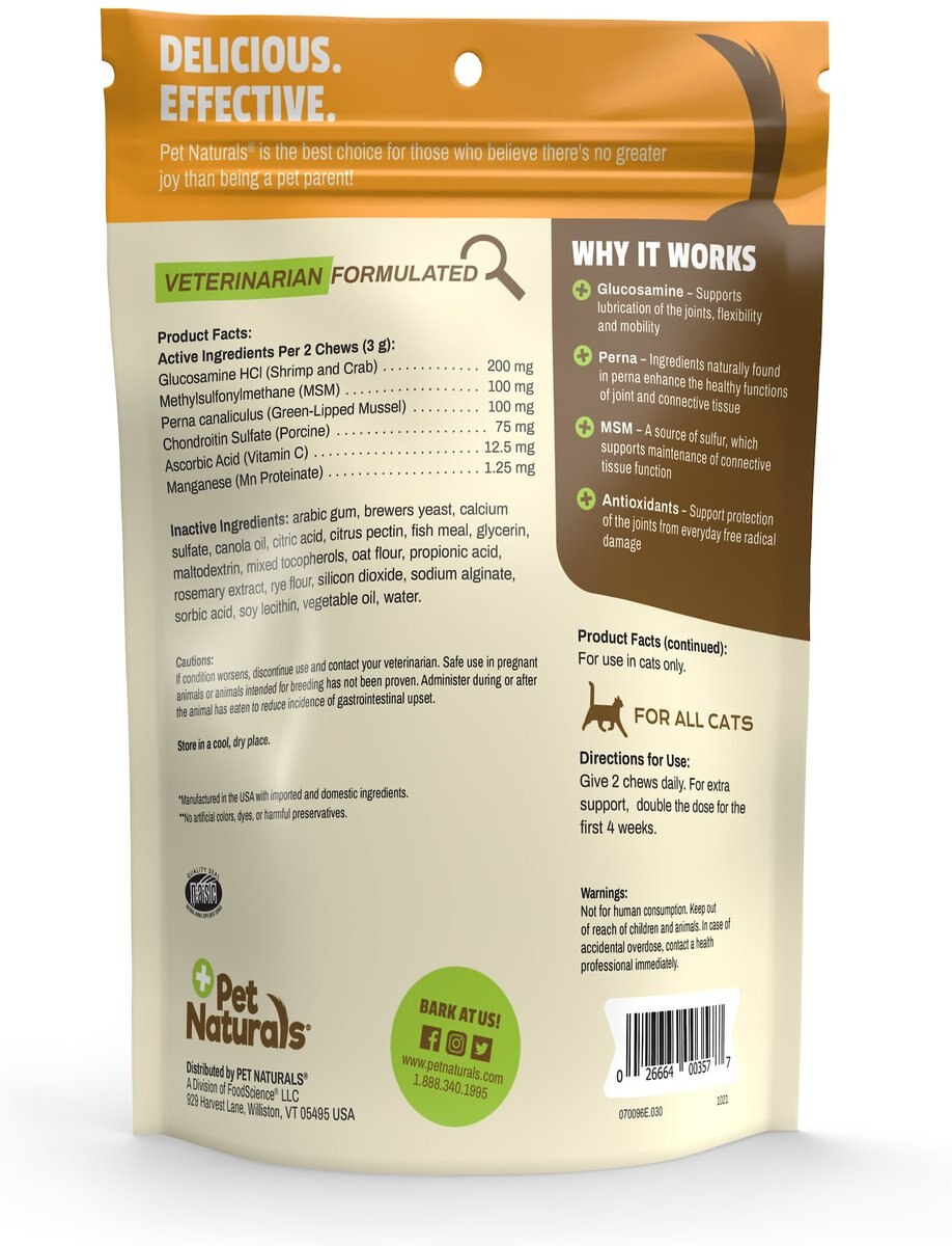 Pet Naturals Hip + Joint Cat Chews