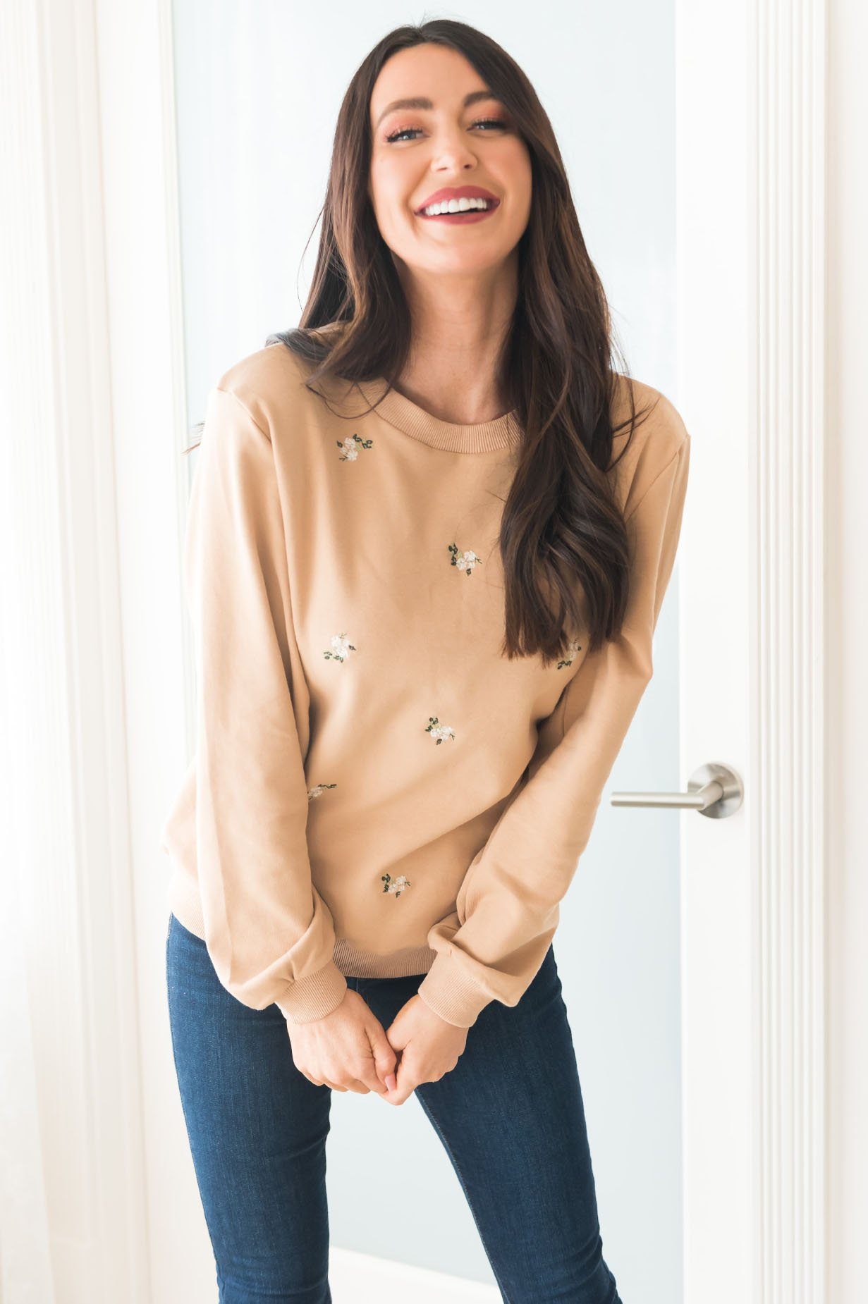 Blooming Bouquet Modest Sweatshirt