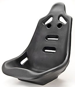 JEGS 70250 Pro High Back II Race Seat Seat Only Black Polyethylene Double-Walled