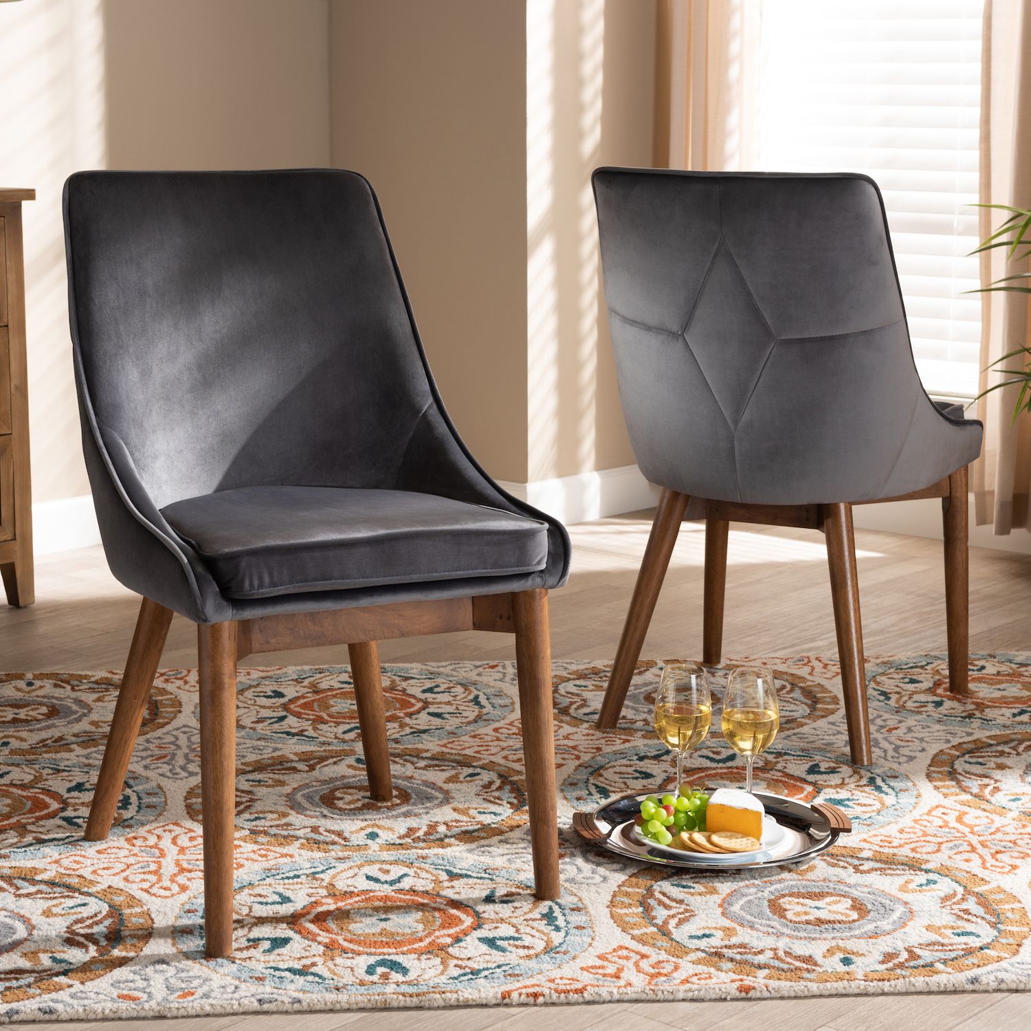 Baxton Studio Gilmore Dining Chair 2-piece Set