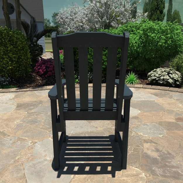 Lehigh Outdoor Dining Arm Chair Federal Blue Highwood