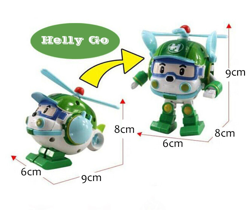 Cocobaby 4pcs/set Robocar Poli Toys， Transforming Toy Vehicle， Transforming Toy Figures， Super Robot， Toys Anime Action Figure Toys