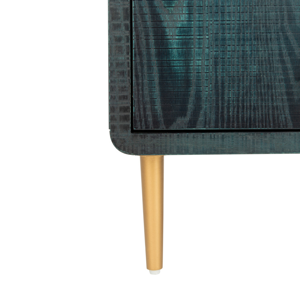 Safavieh Couture Alfie 2 Door Side Table   Midcentury   Side Tables And End Tables   by Safavieh  Houzz