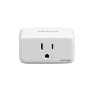 Defiant 15 Amp 120-Volt Smart Wi-Fi Bluetooth Plug with 1 Outlet Powered by Hubspace (4-Pack) HPPA11AWB4