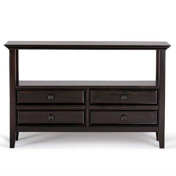 WYNDENHALL Halifax SOLID WOOD 48 inch Wide Transitional Console Sofa Table