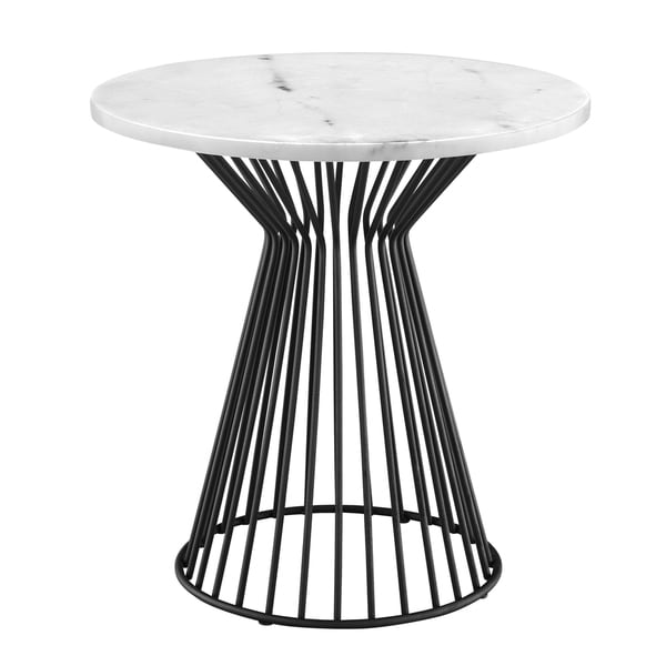 Madison Park Keaton Black/White End Table