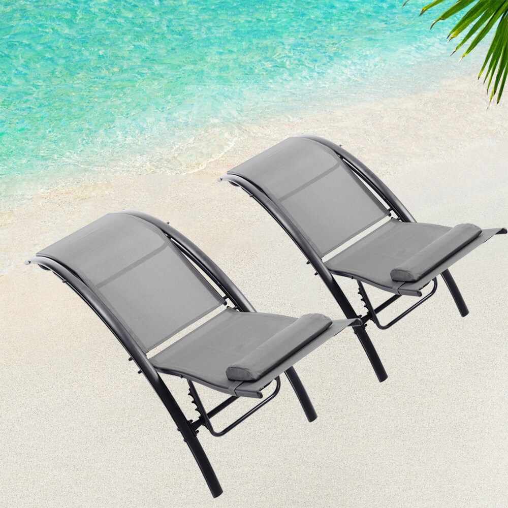 2 PCS Set Outdoor Lounge Chair