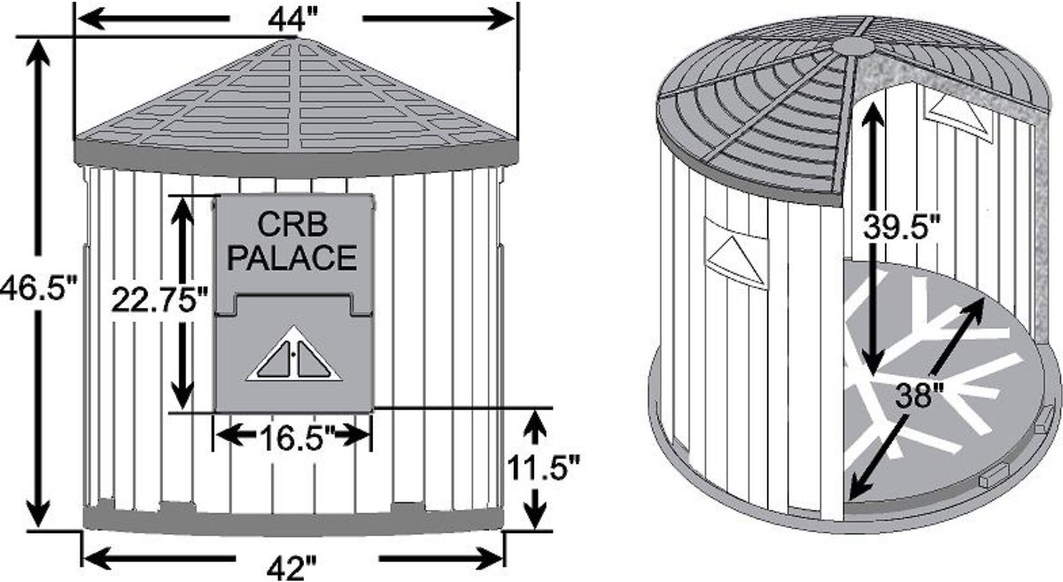 Dog Palace CRB Insulated Heated Dog House