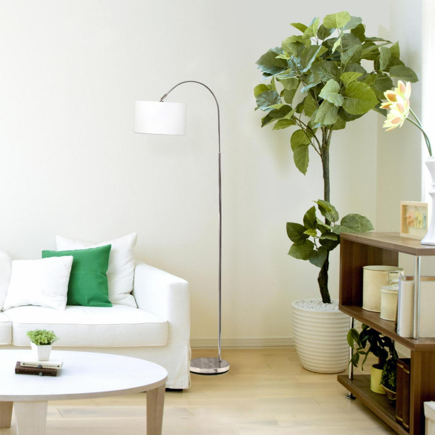 Simple Designs Arched Floor Lamp