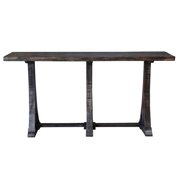 Alpine Mango Wood Console Table - 76x17x38