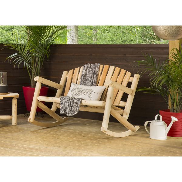 Bestar White Cedar 4' Settee Rocker