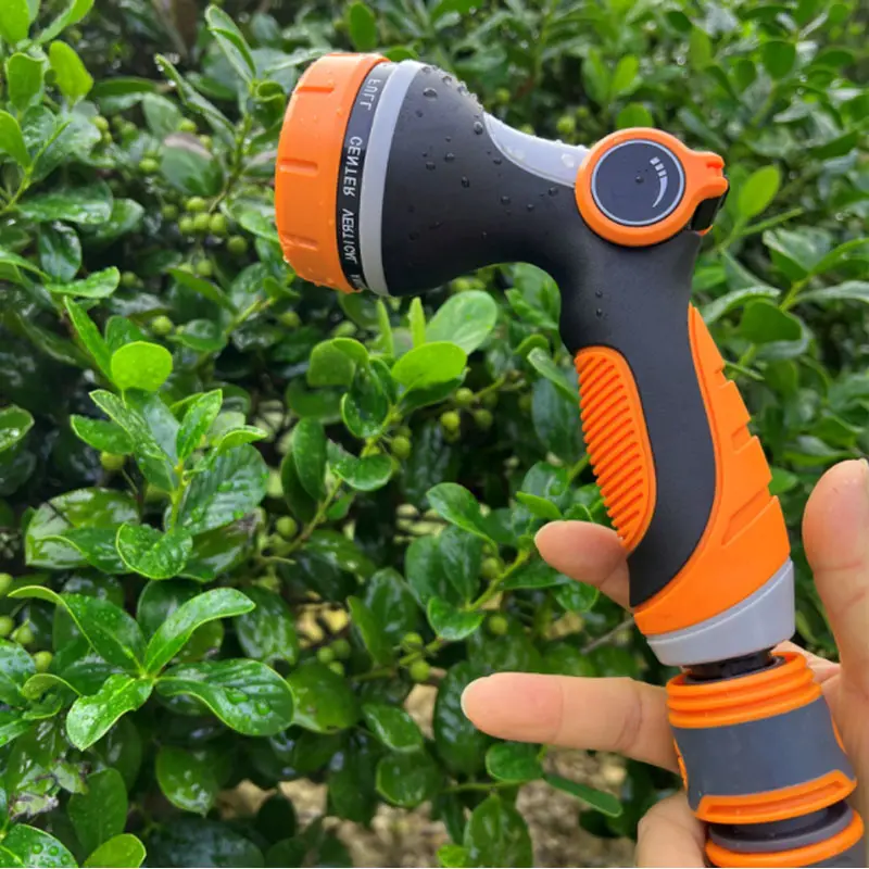 Durable 10 Function Thumb Control Garden Hose Nozzle Water Spray Gun Garden Sprayer Garden Water Gun Water Spray Nozzle