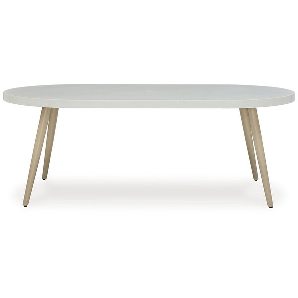 Signature Design by Ashley Seton Creek White Outdoor Dining Table