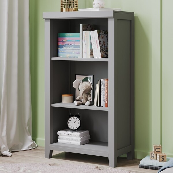 3-Tier Open Shelf Bookcase Storage Cabinet Nightstand - - 36259139