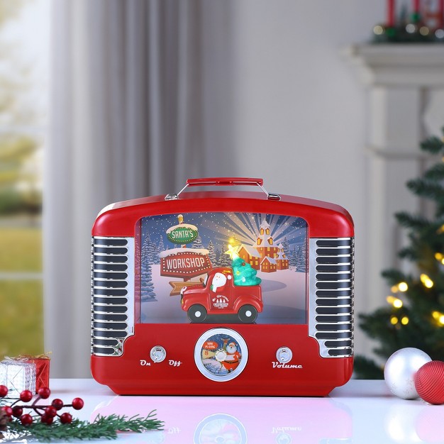 Mr Christmas Nostalgic Led Retro Radio Musical Christmas Decoration