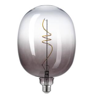 Globe Electric 25 Watt Equivalent Luxe Dimmable Spiral Filament Vintage Edison LED Light Bulb Warm Amber Light 35654