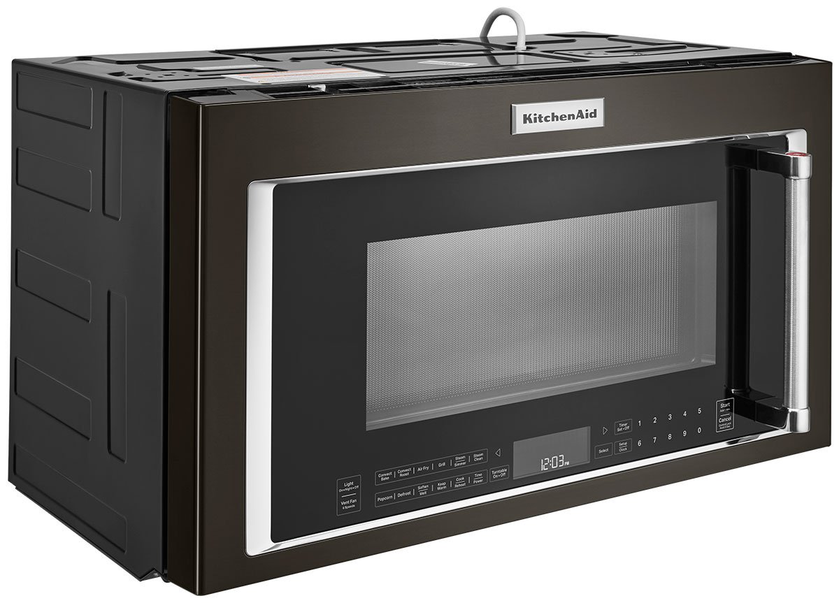 KitchenAid 1.9 Cu. Ft. PrintShield Black Stainless Steel Over-The-Range Convection Microwave With Air Fry Mode