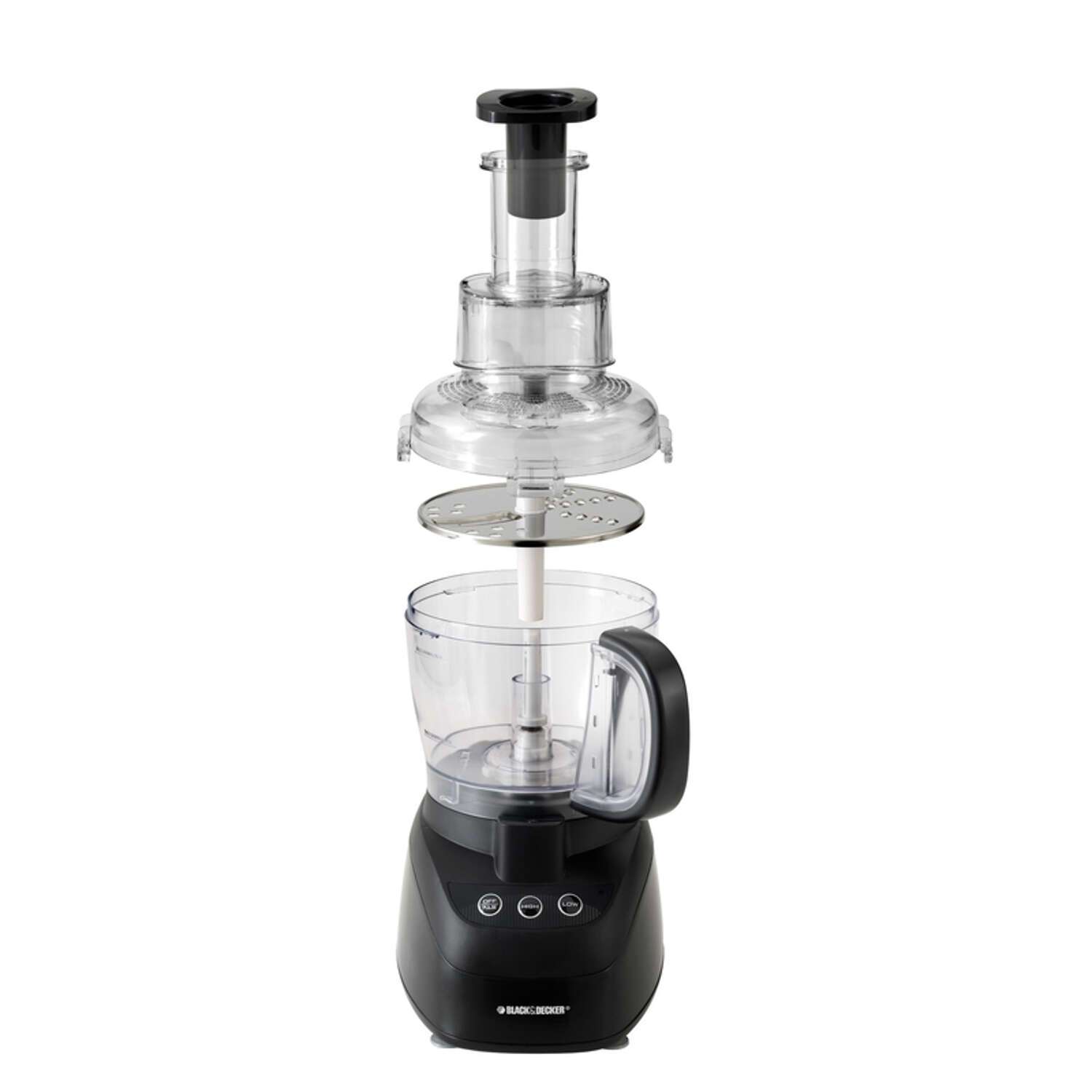 Black+Decker Black 10 cups Food Processor 500 W