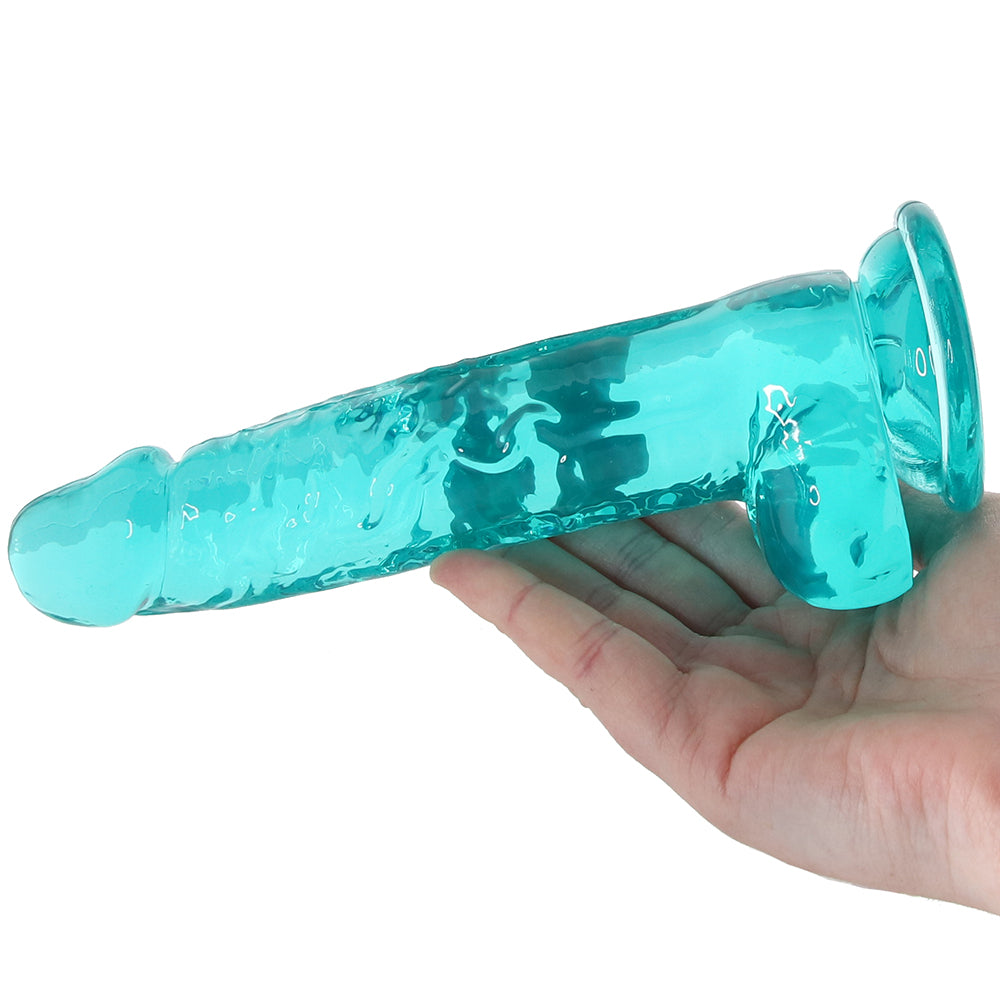 RealRock 7 Inch Realistic Ballsy Dildo in Turquoise