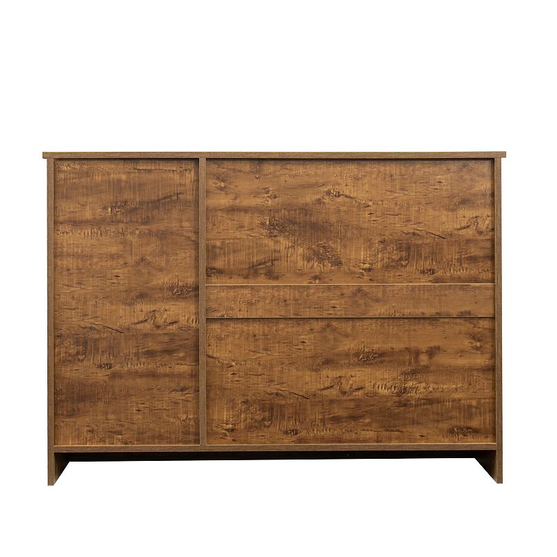 Modern Wood Buffet Sideboard with 2 doorsand1 Storage and 2drawers -Entryway Serving Storage Cabinet Doors-Dining Room Console