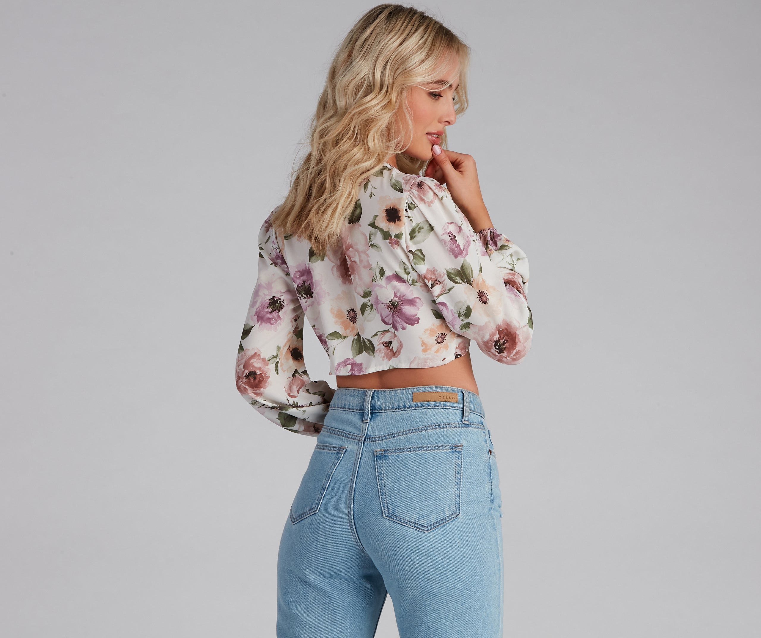 Tie The Knot Floral Crop Top